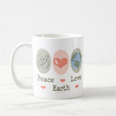 Tasse de la terre d'amour de paix (Gauche)