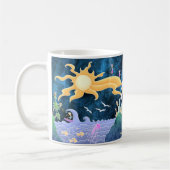 Tasse de la terre - montagnes de volcan (Gauche)