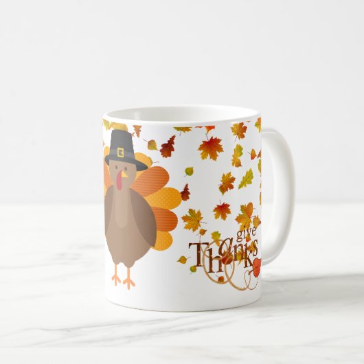 Tasse de la Turquie de thanksgiving (Devant droit)