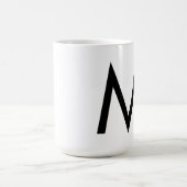 Tasse de la typographie "M" de Futura (Centre)