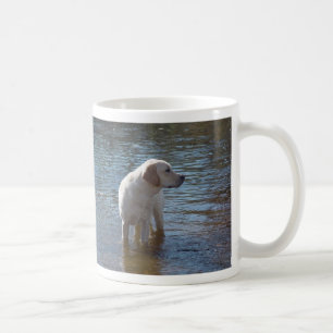 Tasse de labrador retriever au lac