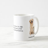 Tasse de labrador retriever - avec deux images et (Devant droit)