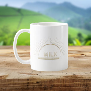 Tasse de Lait Bonne Journée Neutre Minimaliste