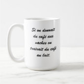 Tasse de lait d'Au de café (Gauche)