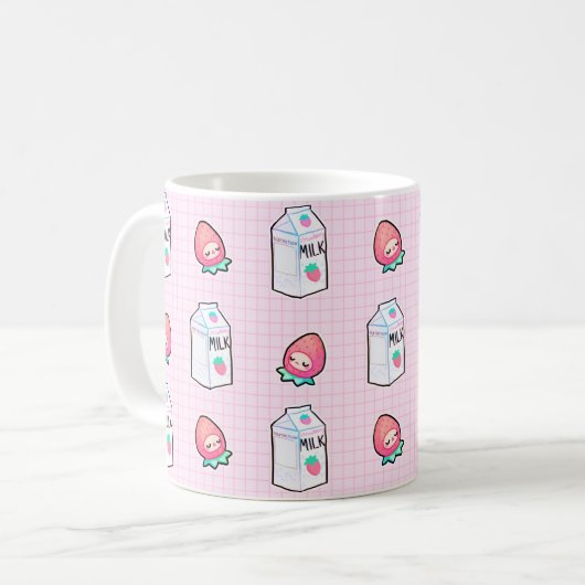 Tasse de lait de fraise (Devant gauche)