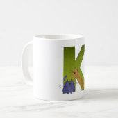 Tasse de l'alphabet K de chat (Devant gauche)