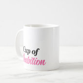 Tasse de l'ambition de nom personnalisé style mode (Devant gauche)