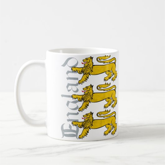 Tasse de l'Angleterre de 3 lions (Gauche)