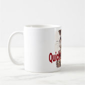 Tasse de lapin amateur de café drôle, Rapide comme (Gauche)
