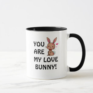 Tasse de lapin d'amour (lapin Brown)