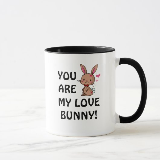 Tasse de lapin d'amour (lapin Brown) (Droite)