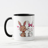 Tasse de lapin d'amour (lapin Brown) (Gauche)
