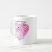 Tasse de lapin de cancer du sein (Devant gauche)