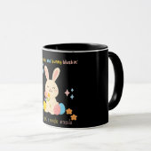 Tasse de lapin de Pâques mignon (Devant droit)