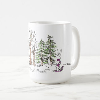 Tasse de lapin de Snowshoeing