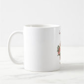 Tasse de lapin souriant tenant une fleur | “Passez (Gauche)