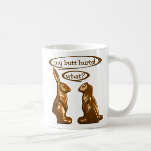 Tasse de lapins de chocolat