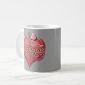 Tasse de l'Assistant de Médecin Cœur de Caducée (Devant gauche)