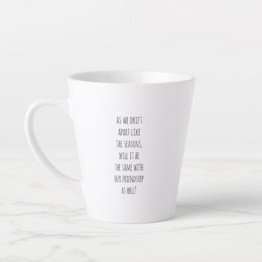 Tasse de latte à dériver à part (Gauche)