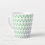 Tasse de latte à motif zig zag 3D (Angle gauche)