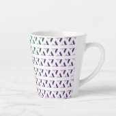 Tasse de latte à motif zig zag 3D (Droite)