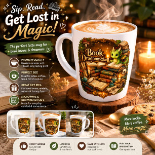 Tasse de Latte Amour de Livre de Dragon Mignon F