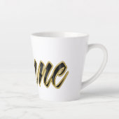 Tasse de latte Anne Black Lettering (Droite)