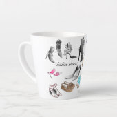 Tasse de latte au design de chaussures pour dames (Angle gauche)