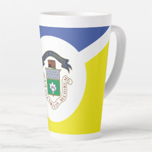 Tasse de latte avec le drapeau de Winnipeg, Manito