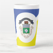 Tasse de latte avec le drapeau de Winnipeg, Manito (Devant)