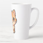 Tasse de Latte avec un Mignon Chaton Tabby Orange (Droite)