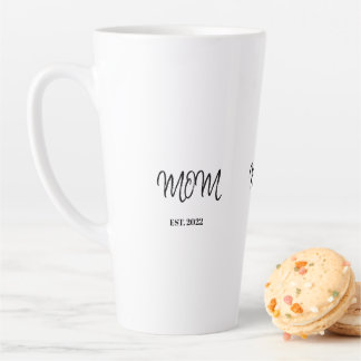 Tasse de latte bicolore pour nouvelle maman offert