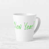 Tasse de latte Bonne Année (Angle droit)