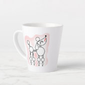 Tasse de latte caniche jouet blanc (Angle gauche)