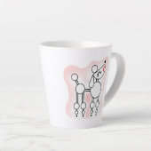 Tasse de latte caniche jouet blanc (Angle droit)