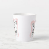 Tasse de latte caniche jouet blanc (Devant)