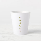 Tasse de latte Chance (Devant)