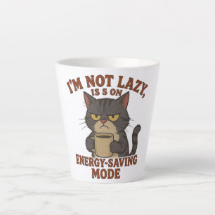 Tasse de Latte Chat Grincheux Drôle