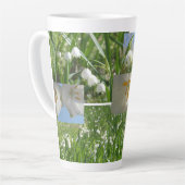 Tasse de Latte Collage Flocons de Neige d'Été (Angle gauche)
