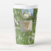 Tasse de Latte Collage Flocons de Neige d'Été (Devant)