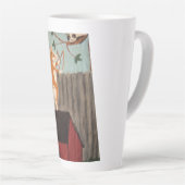 Tasse de Latte Corgi Espiègle (Angle droit)