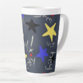 Tasse de Latte Crâne Rock-N-Roll 2 sur 2 (Angle droit)