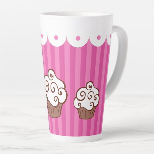 Tasse de Latte Cupcake (Angle droit)