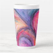 Tasse de latte d'art abstrait (Devant)