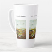 Tasse de Latte d'Art Abstrait - “Sur le chemin de (Angle gauche)
