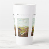 Tasse de Latte d'Art Abstrait - “Sur le chemin de (Devant)