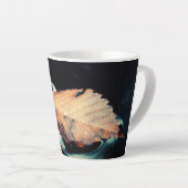 Tasse de latte d'art d'automne (Angle droit)
