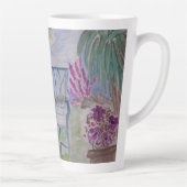 Tasse de latte de banc de jardin d'été (Droite)
