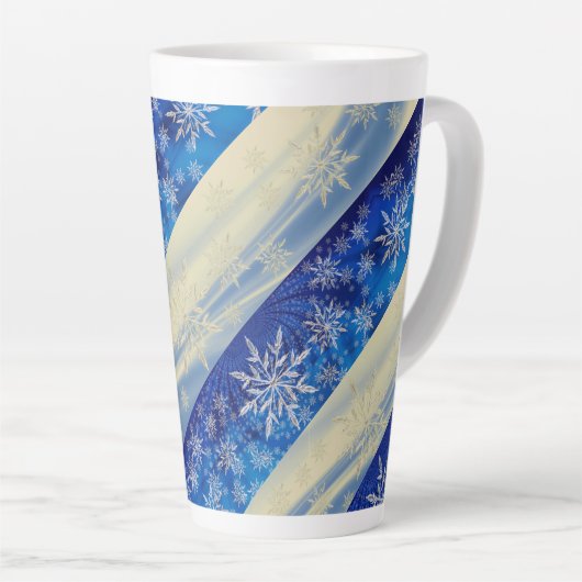Tasse de latte de flocon (Angle droit)