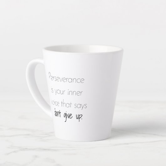 Tasse de latte de persévérance (Angle gauche)
